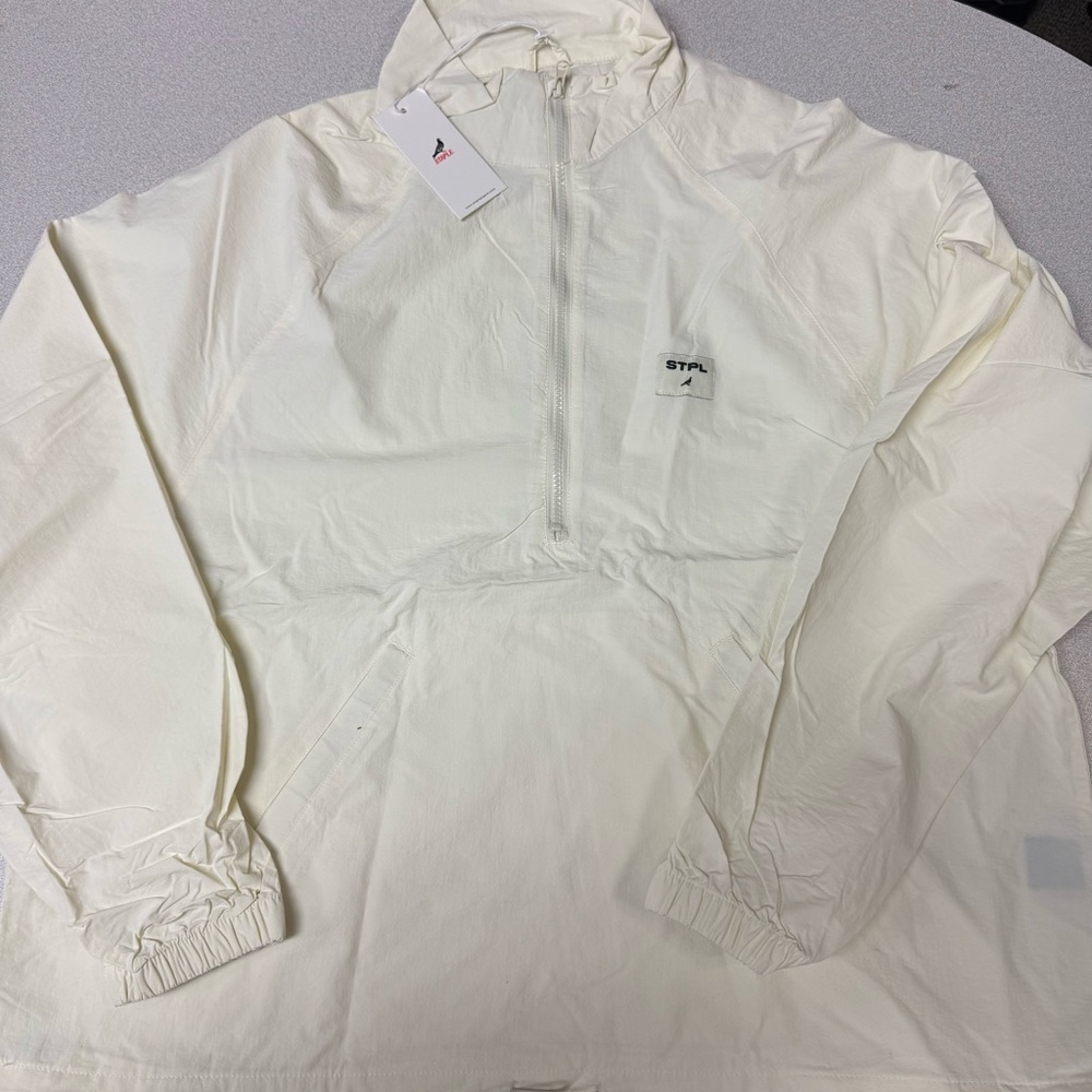 Staple Pigeon Cream Windbreaker Jacket
